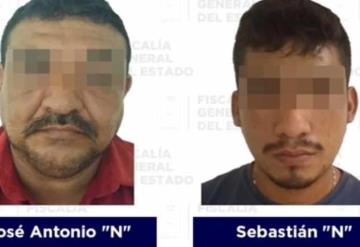 Por violación y robo con violencia, asegura FGE a dos en Cunduacán y Jalpa de Méndez