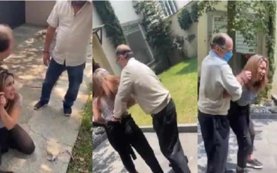 Difunden video de un notario del Estado de México agrediendo a su esposa; ofreció disculpas