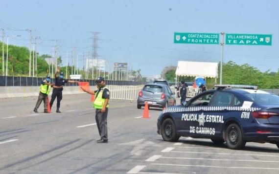 Estos son los filtros sanitarios con más infracciones a conductores en Tabasco