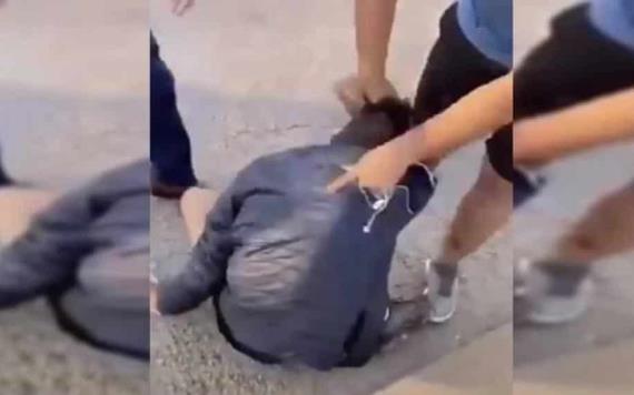 VIDEO: Tremenda lección le dan a delincuente por asaltar a una abuelita