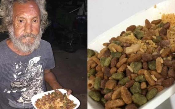 Hombre que recibió plato de croquetas con arroz, estrena casa nueva