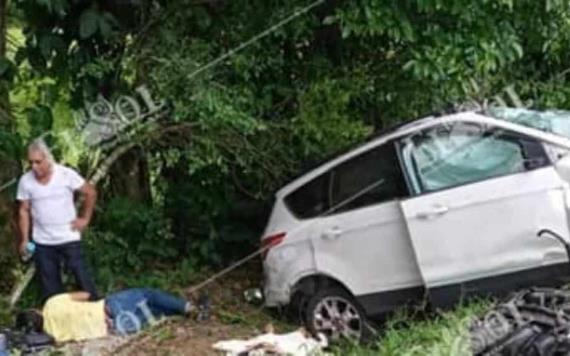 Fuerte accidente sobre la carretera Coatzacoalco - Cárdenas