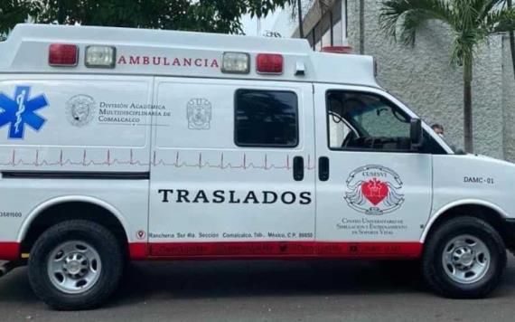 Recibe la UJAT ambulancia para traslados de la comunidad universitaria