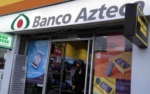 Banco Azteca despoja a mujer de préstamo de Programa Federal