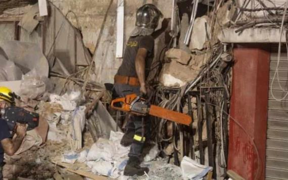 Detectan vida entre escombros a un mes de la explosión en Beirut