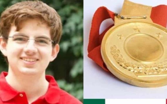 ¡Orgullo mexicano! Tomás gana medalla de oro en Olimpiada Internacional de Matemáticas