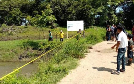 Hombre es encontrado sin vida en las aguas de un dren entre los limites de México y Guatemala