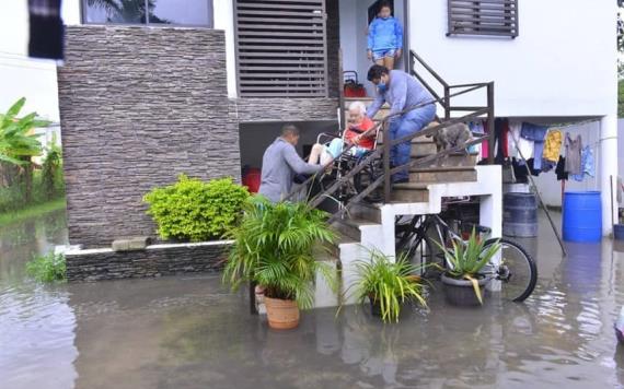 Lluvias dejan afectaciones en Colonias de Villahermosa