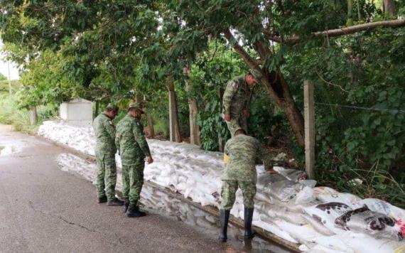 30/a. Zona Militar aplica acciones de plan DN-III-E en Nacajuca