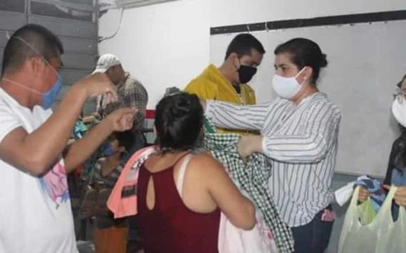 200 personas en los albergues temporales establecidos en el municipio de Teapa