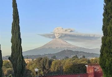 Fumarola del Popocatépetl forma una catrina