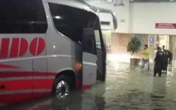 Terminal ADO Villahermosa reubica operaciones por inundaciones