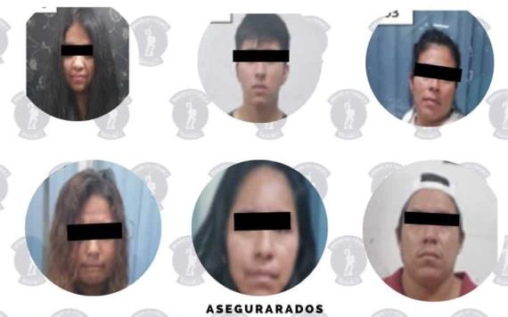 Asegura a 8 personas como presuntos responsables de robo a Bodega Aurrera en Gaviotas Sur