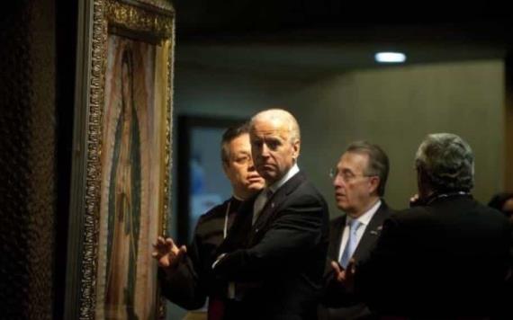 Fotografías de Joe Biden en la Basílica de Guadalupe se vuelven virales