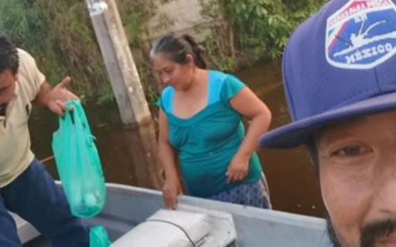 Jonutecos se solidarizan con familias en desgracia por inundaciones en Monte Grande