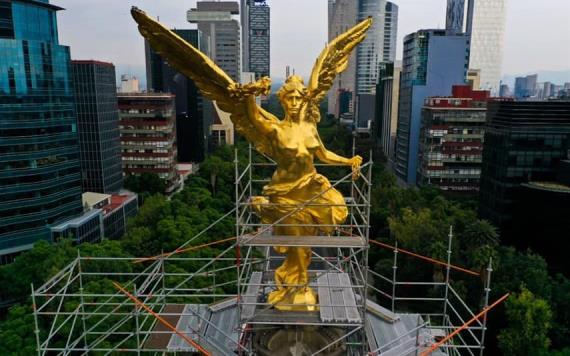 Ángel de la Independencia lleva el 88% de restauración