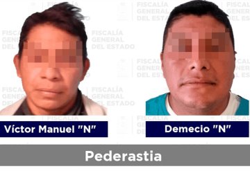 Aseguran a acusados de homicidio, pederastia y robo en Tabasco 