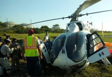 Se desploma un helicóptero en el puerto de Dos Bocas en Paraíso