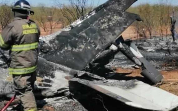 Se desploma avioneta en Hermosillo, Sonora; hay al menos 4 muertos