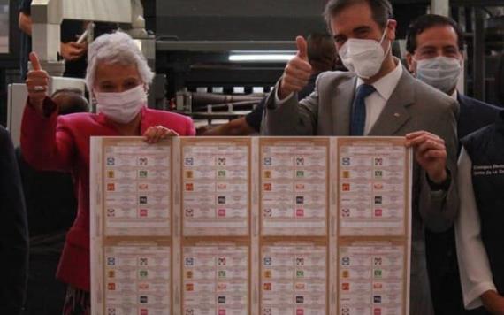 Inicia la impresión de boletas electorales; tienen marca de agua y fibras ópticas