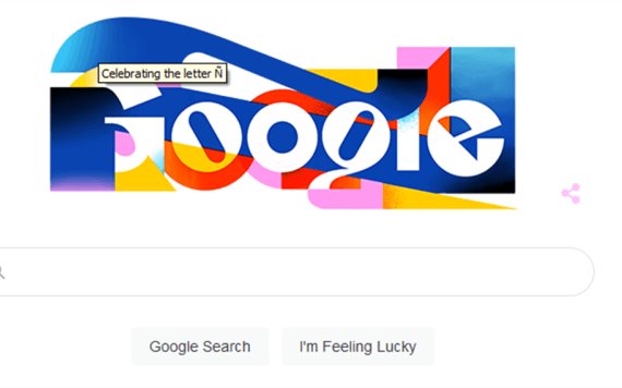 Google dedica doodle a la letra ñ