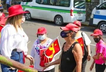 Candidata a la alcaldía del municipio de Centro por Partido del Trabajo se reunió con locatarios