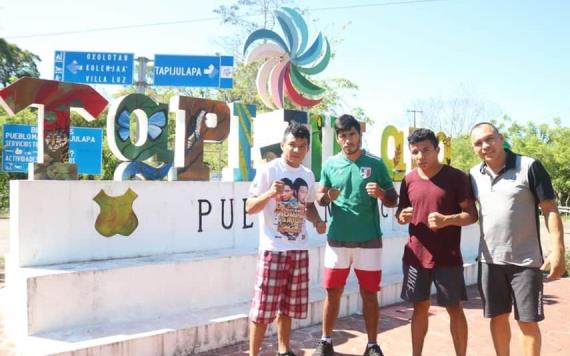 Boxeadores del Sammy Ventura se prepararán en Tapijulapa para sus siguientes combates