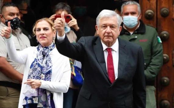 El presidente Andrés Manuel López Obrador emite su voto