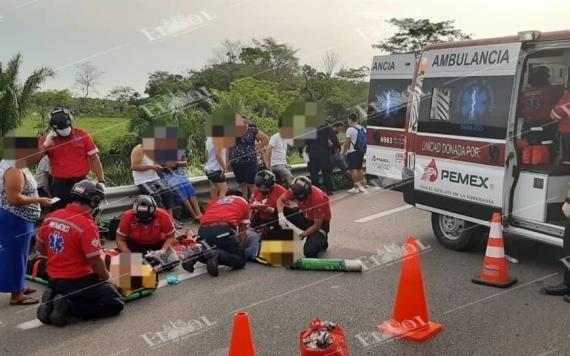 Accidente en la Chetumal-Villahermosa deja al menos 9 lesionados