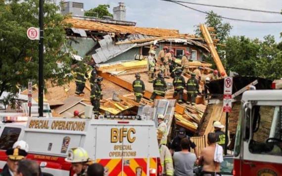 Tras una semana del colapso en Miami, edificio se derrumba en Washington