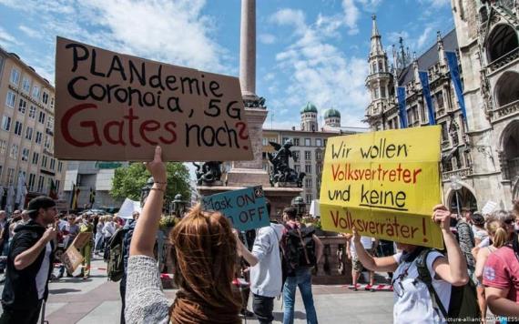 Protestas por medidas anticovid en Alemania dejan 500 detenidos