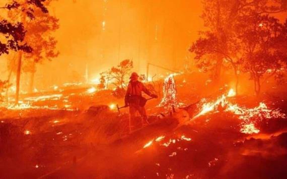 Ocho personas desaparecidas en incendio forestal en California