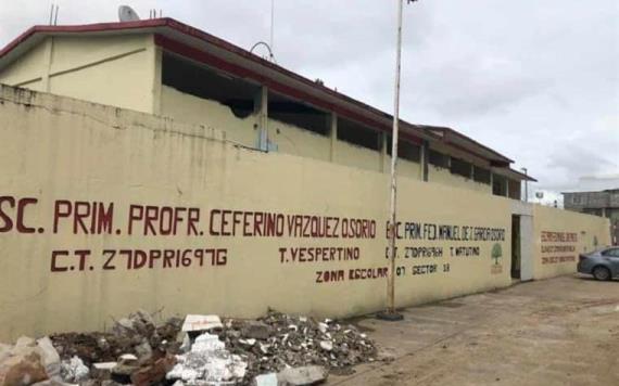 Por reconstrucción, entregarán la escuela primaria más antigua de Villahermosa en cuatro meses 
