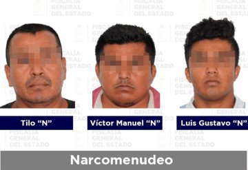 Dictan sentencia a tres sujetos por delitos de narcomenudeo en Tabasco