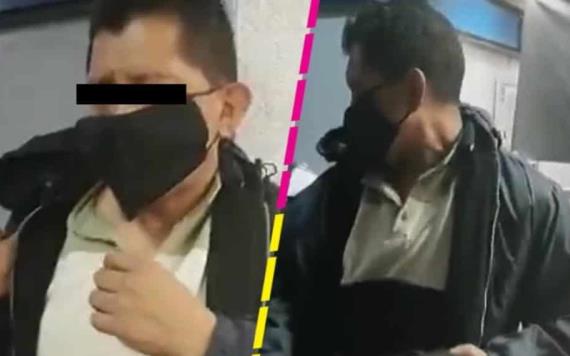 Video: Joven exhibe a sujeto que la tocó mientras viajaban en el metro