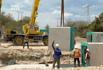 En el Tren Maya se construyen Obras de Drenaje Transversal para la conectividad hídrica y faunística