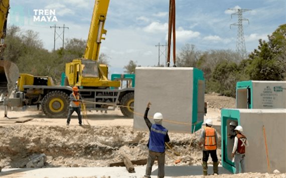 En el Tren Maya se construyen Obras de Drenaje Transversal para la conectividad hídrica y faunística