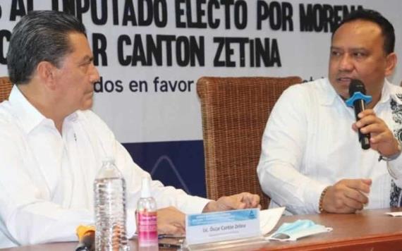 El diputado federal, Óscar Cantón Zetina se comprometió a impulsar la Reforma Hacendaria que busca dividir el IVA