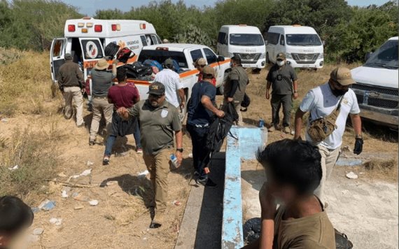 Rescatan a 162 migrantes en una bodega en Tamaulipas