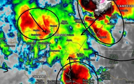 Entre las 7:00 y 8:30 p.m. entrada de humedad favorecerá el potencial de lluvias en las subregiones de Centro, Pantanos y Sierra