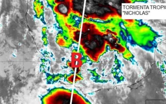 Tormenta tropical "Nicholas" se forma en el Golfo de México