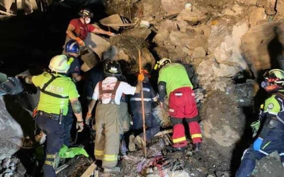Cuerpos de Paola y Dilan son hallados entre escombros del Cerro del Chiquihuite