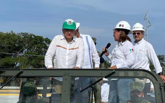 Supervisa AMLO avance de la Refinería de Dos Bocas