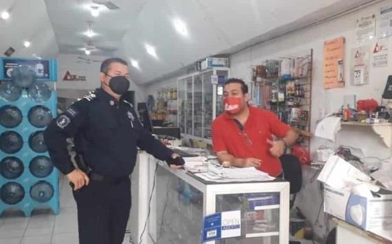 Estrecha SSPC lazos de confianza en seguridad, con comerciantes de Villahermosa