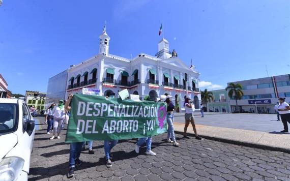 Colectivo feminista en Tabasco solicita al congreso del Estado legislar en materia del aborto