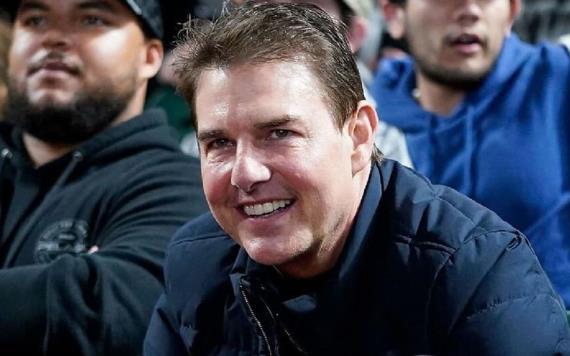 ¡Tom Cruise esta irreconocible! El actor apareció una vez más en el juego de los Dodgers