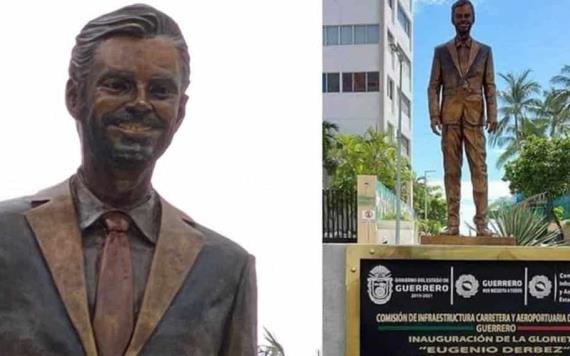Llovieron críticas en redes sociales sobre la estatua de Eugenio Derbez develada en Acapulco