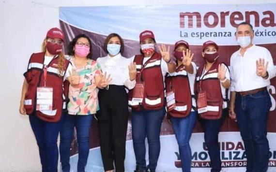 Lorena Méndez Denis toma protesta a los comités de defensa de la 4T en el distrito III Comalcalco - Cunduacán