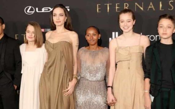 Hija de Angelina Jolie sorprende al aparecer con nuevo estilo