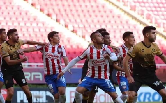 Chevy Martínez ingresó de titular con Tapatío en la derrota que sufrieron 3-1 ante Dorados de Sinaloa